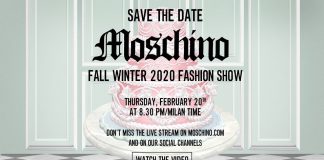 Moschino Fall Winter 2020 Fashion Show: Milan, February 20th, 2020